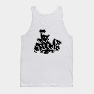 MfDoom Black Text Tank Top